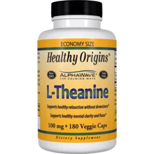 Healthy Origins L-Theanine 100 mg L-теанин 180 капсул: Тип L Теанин