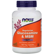 Now Foods Vegetarian Glucosamine & MSM, 120 Veg Capsules (NF3130): Тип Глюкозамін