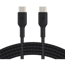 Кабель Belkin Cable USB-С to USB-С Braided 1m Black (CAB004BT1MBK): Тип USB-C - USB-C