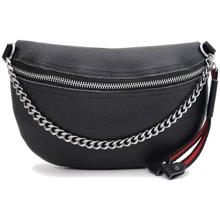 Жіноча сумка через плече Borsa Leather чорна (K120182bl-black): Стать жіночий