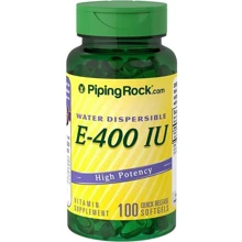 Piping Rock Vitamin E 400 IU Water Soluble 100 softgels Водорастворимый витамин Е: Тип Витамин E