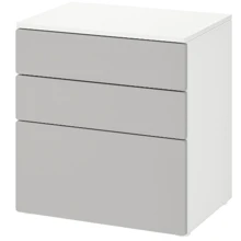 Комод ІКЕА SMÅSTAD / PLATSA 60х42х63 см сірий (294.201.71): undefined undefined