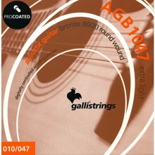 Струна для гитар Струны для акустической гитары Gallistrings AGB1047 EXTRA LIGHT: Тип Комплект струн