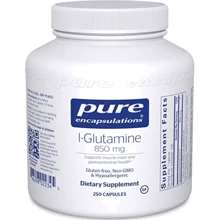 Pure Encapsulations l-Glutamine 850 mg L- глютамин 250 капсул: Тип Глютамины