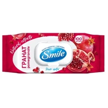 SMILE Daily Вологі серветки Гранат з клапаном 100 шт: Класифікація Масс-маркет