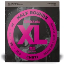 Струна для гитар Комплект струн D'addario ENR71 XL Half Rounds Bass Regular Light (45-100): Тип Комплект струн