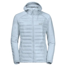 Пуховик Jack Wolfskin JWP Hybrid W 1205521-1243 40 світло-блакитний демісезонний з капюшоном: Сезон Демісезон