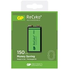 Gp ReCyko+ 150mAh (GP15R8HBE-2GBE1 / 4891199106095): Ємність 150 мАч