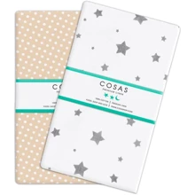 Набор простыней Cosas Drop beige/Star grey 120x60 см (4822052024003): Тип простынь