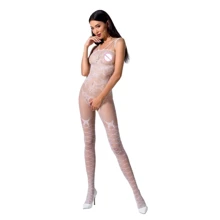 Ажурный бодистокинг с интимными вырезами Passion BS076 white: Для кого Для женщин