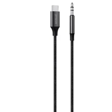 Кабель Proove Adapter Type-C to 3.5mm SoundTrack 1m Black: Тип USB-C - Mini-jack 3.5mm M