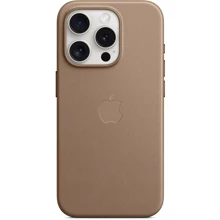 Чехол для iPhone Apple iPhone 15 Pro FineWoven Case with MagSafe - Taupe (MT4J3ZM/A): Цвет коричневый