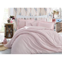 Комплект постільної білизни Hobby Exclusive Sateen Diamond Stripe сатин євро пудровий (28958_2,0): Матеріал сатин
