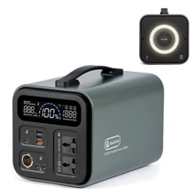 Зарядна станція FlashFish 297600mAh UA1100 1100Wh (Peak 2000W): Ємність акумулятора, Вт/год 1100