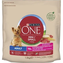 Сухой корм Purina ONE mini для активных собак малых пород с говядиной и рисом 6х1.5кг (12414048): Тип Сухой корм