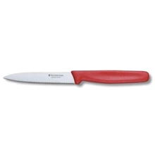 Кухонний ніж Victorinox "Paring хвиль. З червоною ручкою 10см (5.0731): Лезо нержавіюча сталь