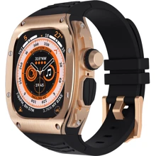 Аксесуар для Watch Stainless Steel Case + Black Straps + Gold Case для Apple Watch 45mm: Виробник Lunatik