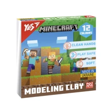 Пластилин YES Minecraft 12 цветов 240 г (540668): Производитель YES