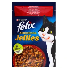 Влажный корм для котов Felix Sensations с говядиной и томатами в желе 100 г (7613035469624): Тип Влажный корм