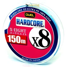 Duel Hardcore X8 150m 0.209mm 13.5kg Blue # 1.5: Тип Шнур