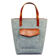 Жіноча сумка шоппер BlankNote коричнева (BN-BAG-17-felt-k): Стать жіночий