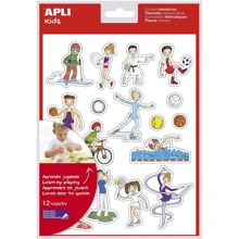 Наклейки Apli Kids Спорт тематические обучающие 12 листов 11453: Производитель ApliKids