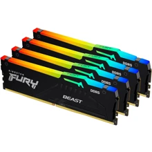 Kingston FURY 128 GB (4x32GB) DDR5 5600 MHz Beast RGB (KF556C40BBAK4-128): Тип DDR5