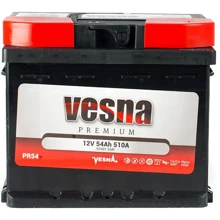 Vesna 6СТ-54 АзЕ Premium Euro (415 254): Ємність, Ач 54