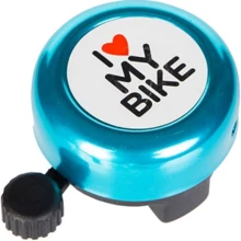 Велозвонок Звонок Green Cycle GCB-1051A-BK I love my bike cтальной синий (BEL-53-26): Производитель Green Cycle
