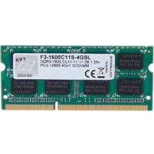 G.Skill 4 GB SO-DIMM DDR3 1600 MHz (F3-1600C11S-4GSL): Тип DDR3