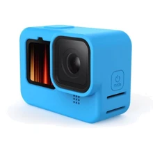 Силиконовый чехол с ремешком для GoPro HERO10 и HERO9 Black AC Prof XTGP562BLUE Голубой: Тип аксессуара чехол