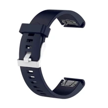 Ремешок Garmin QuickFit 20 Smooth Silicone Band Dark Blue (QF20-SMSB-DKBL): Цвет синий