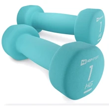 Гантель Hop-Sport HS-V010DR 2x1кг бирюзовый (5902308231146): Вес гантели, кг 1