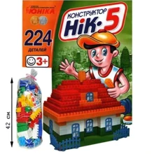 Конструктор НІК-5 70927, 224 великі деталі: Виробник Юника