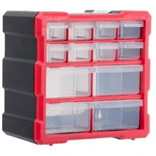 Intertool BX-4024 Органайзер 10.5" 265x260x160мм, 12 ячеек.: Тип органайзер