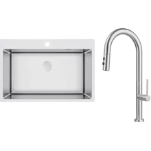 Набор для кухни Deante Olfato ZPO_010C + BQO_F72M (ZPOE010C): Форма Прямоугольная