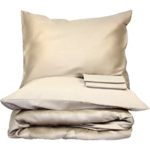 Простынь на резинке LightHouse Sateen Premium 160х200х30 см бежевый (50644): Тип простынь