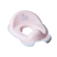 Накладка на унитаз антискользящая Tega Rabbits KR-002 light pink: Цвет розовый