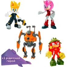Набір ігрових фігурок Sonic Prime Пригоди Тейзла 5 фігурок 6.5 см (SON2040A): Тип Набор игровых фигурок