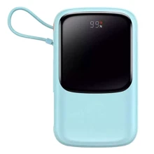 Внешний аккумулятор Baseus Power Bank 10000mAh Qpow Digital Display 15W Edition Blue (PPQD050103): Количество USB 1