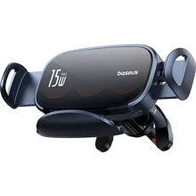 Держатель Baseus Car Holder Air Vent Wireless Charger LightChaser 15W Black (C40355901111-00): Производитель Baseus