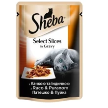Влажный корм Sheba Selection in Sauce для кошек с уткой и индейкой в соусе 12х85г (4770608257309): Тип Влажный корм