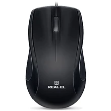 Мышь REAL-EL RM-250 Black+PS/2: Интерфейс подключения PS/2, USB