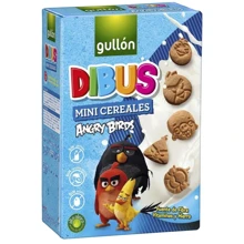 Печенье Gullon Dibus Angry Birds mini cereale 250 г (WT3061): Вес нетто 250 г