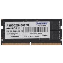 PATRIOT 32 GB SO-DIMM DDR5 4800 MHz (PSD532G48002S): Тип DDR5