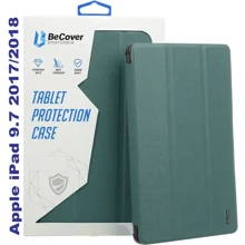 Аксессуар для iPad BeCover Tri Fold Soft TPU Silicone Dark Green for iPad 9.7 2017/2018 (711129): Цвет зеленый