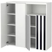 Стеллаж ІКЕА SMÅSTAD/PLATSA 120х42х123 см полоски (695.499.83): undefined undefined