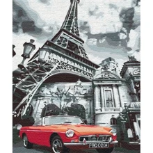 Картина за номерами Brushme Червоний колір Парижа 40x50 см (BS51606): Виробник Brushme