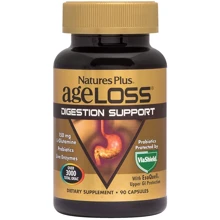 Natures Plus Age Loss, Digestion Support, 90 Capsules Поддержка желудочно-кишечного тракта: Тип Пищеварительные ферменты