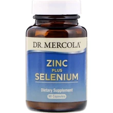 Dr. Mercola, Zinc Plus Selenium Цинк плюс Селен 90 капсул: Тип Цинк